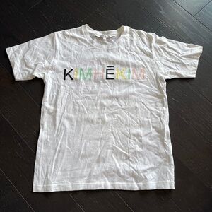 KIMHEKIM RAINBOW KIMHEKIM LOGO T-SHIRT WHITE size medium